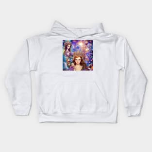 Mermaid Bubbles Dream Realm Kids Hoodie